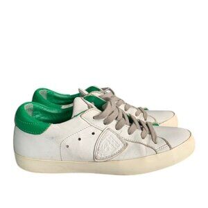 Philippe Model Women’s US 6 EU 36 White‎ Leather Low Top Sneakers Classic Casual